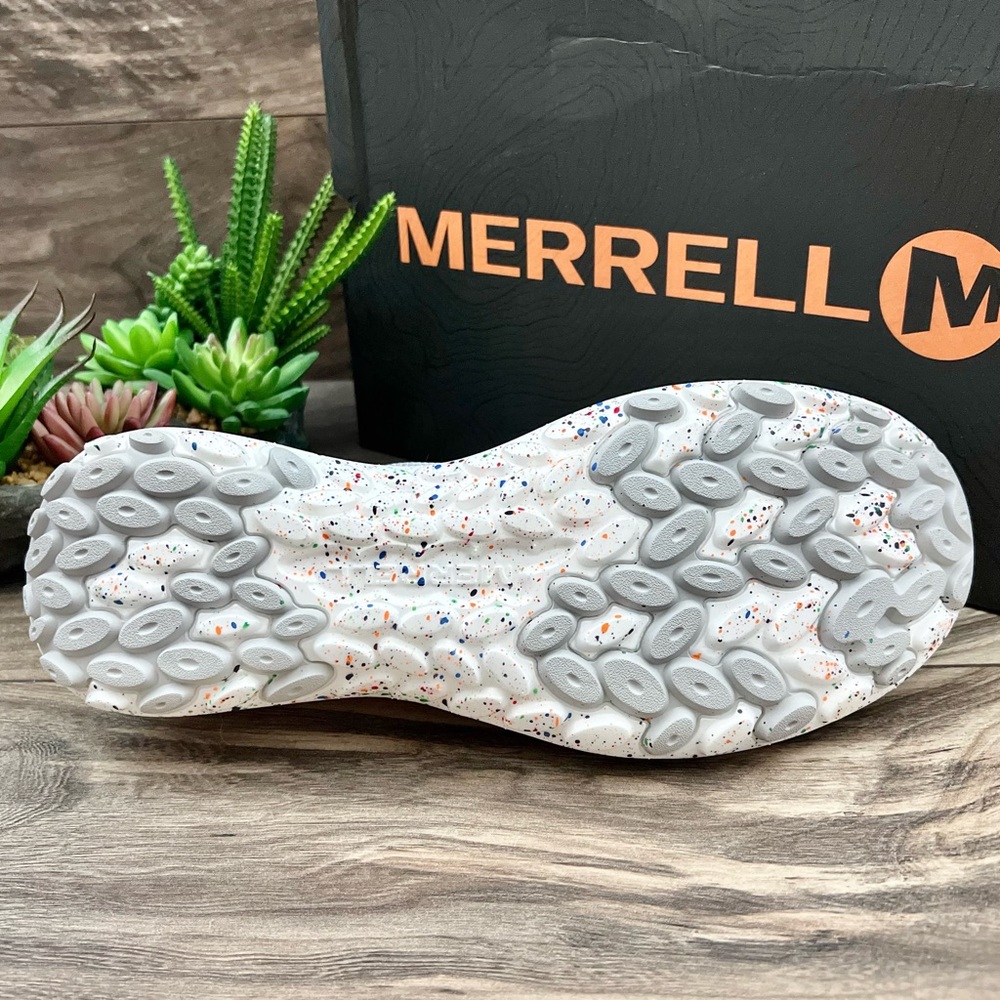 NIB Merrell Cloud Moc Knit Slip On Sneakers Shoes Confetti Pride Mens 10M 44 - Picture 8 of 12
